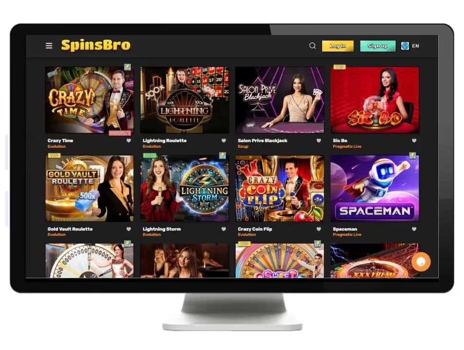 spinsbro live casino desktop