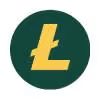 Litecoin icon featuring a gold Ł symbol.