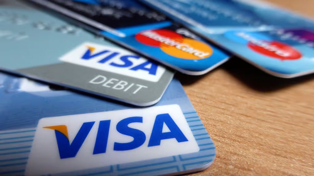 Visa and Mastercard debit cards