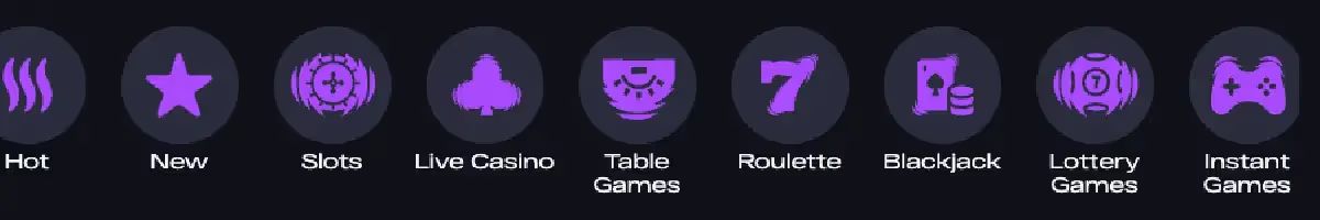 GlitchSpin Casino Games