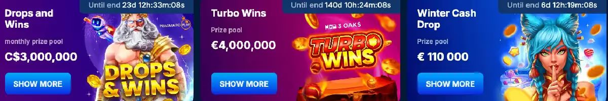 OnlyWin Casino Tournaments