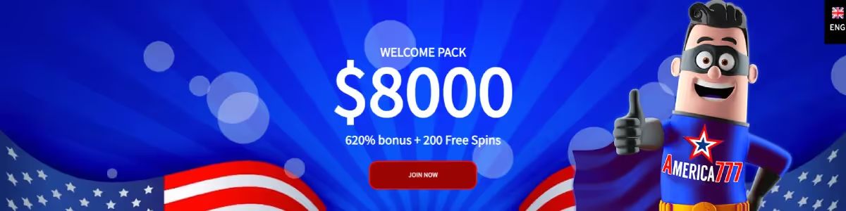 America777 Casino welcome bonuses and free spins