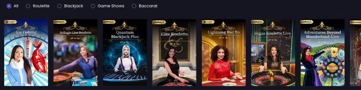 Funky Jackpot Live games screenshot