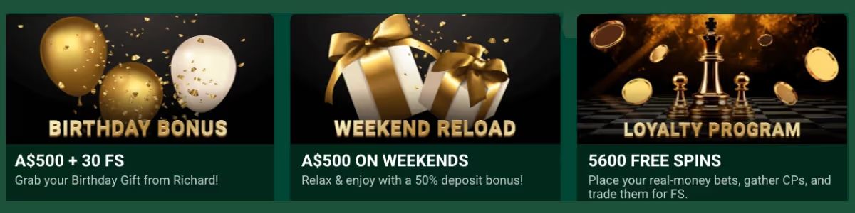 Richard Casino Bonuses