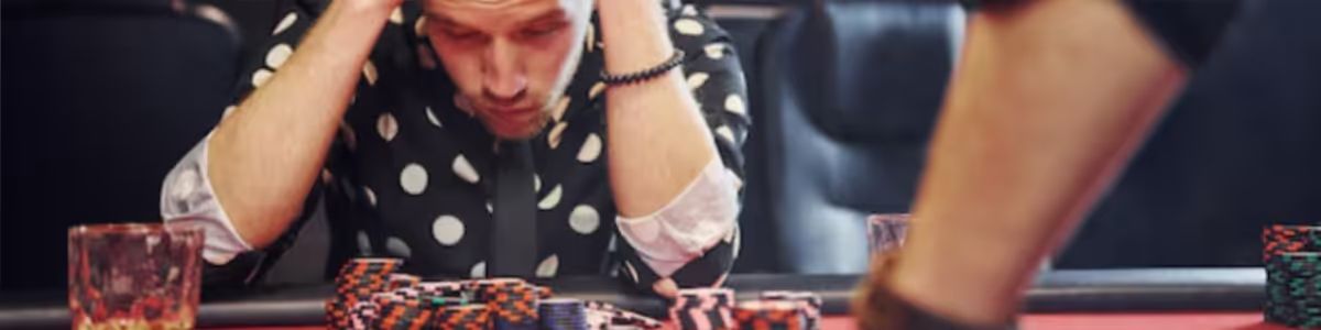 budget managing, image of a man gambling