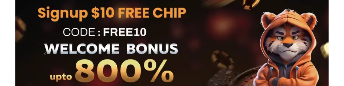 KittyCat Casino Review, image of free chip and welcome bonus