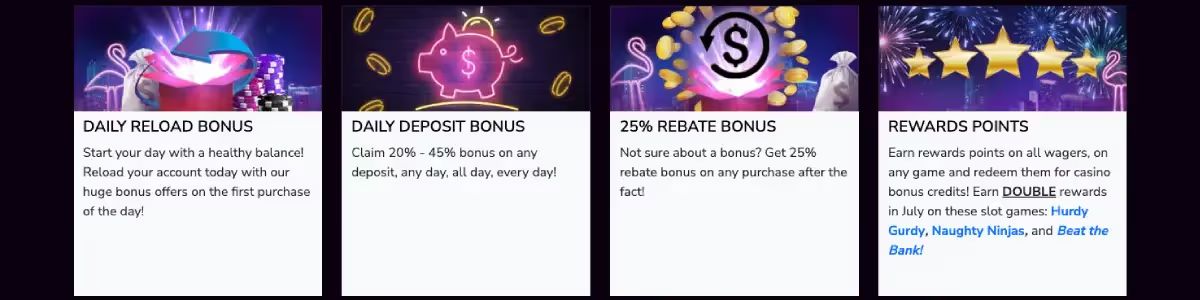 Miami Club Casino Bonuses