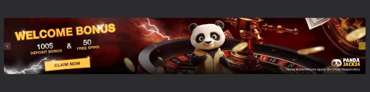 PandaJack24 Welcome Bonus