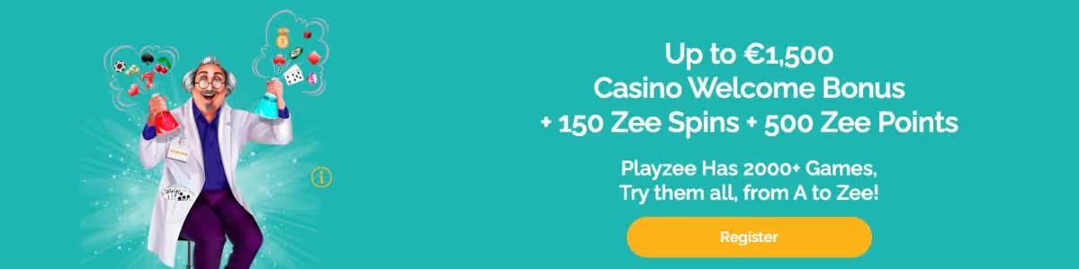 PlayZee Casino Welcome Bonus Screenshot