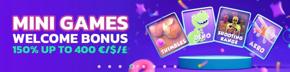 Rolletto Casino Review, image of mini games welcome bonus