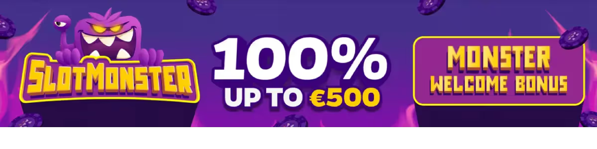 SlotMonster casino review, image of welcome bonus