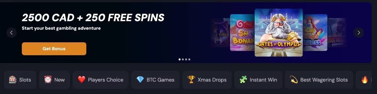 Slotozen Casino welcome bonus Screenshot