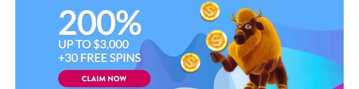 Slots LV Casino review, image showing claiming option for welcome bonus and free spins