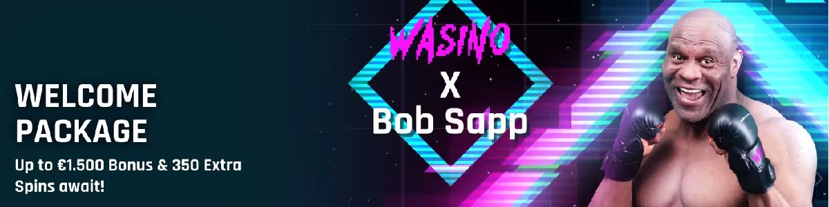 Wasino casino review, image of welcome bonus and extra spins