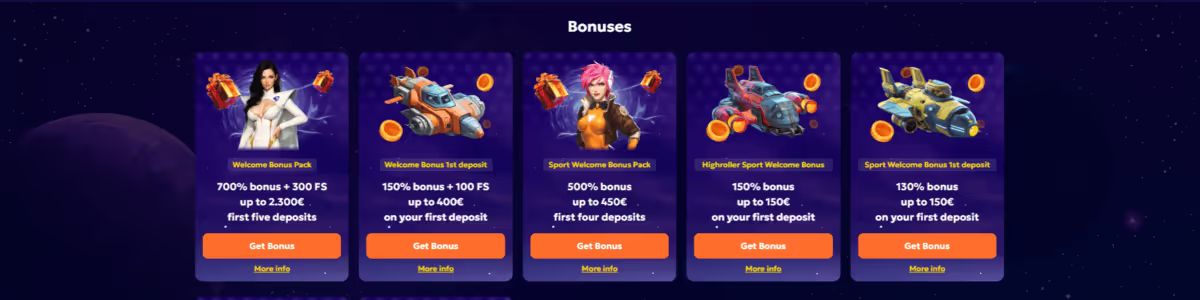Winarius Casino Welcome Bonus