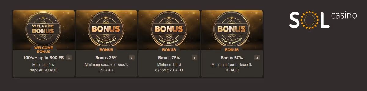 Sol Casino Welcome Package