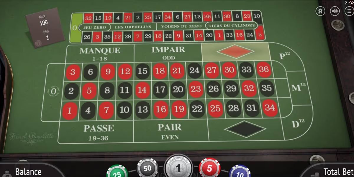 French Roulette BGaming screenshot