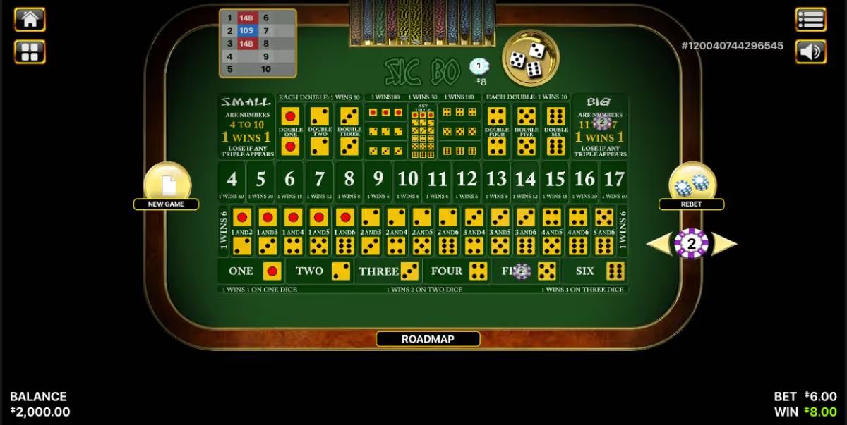 Sic Bo Habenero screenshot