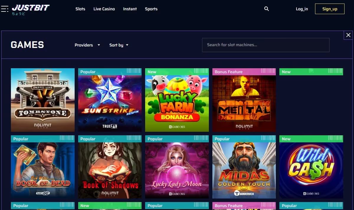 justbit casino online pokies