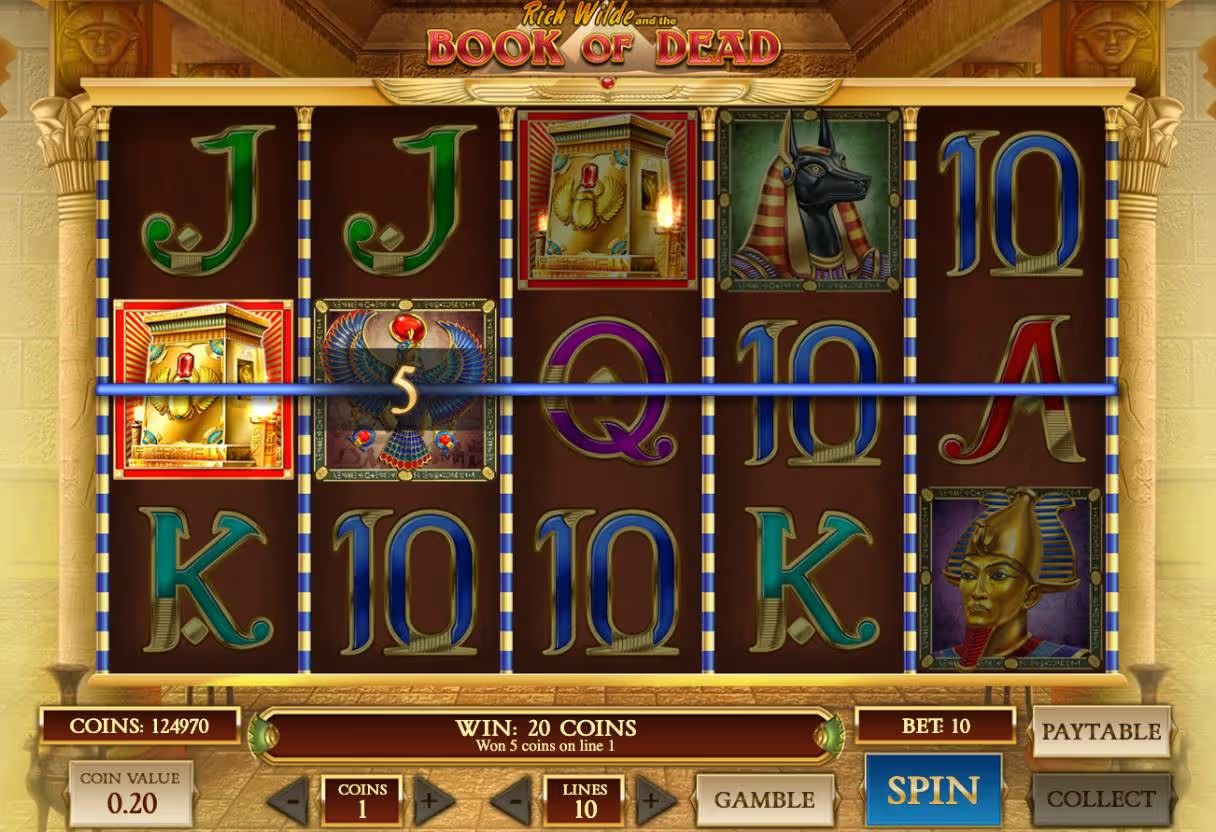 Book of Dead screenshot demo