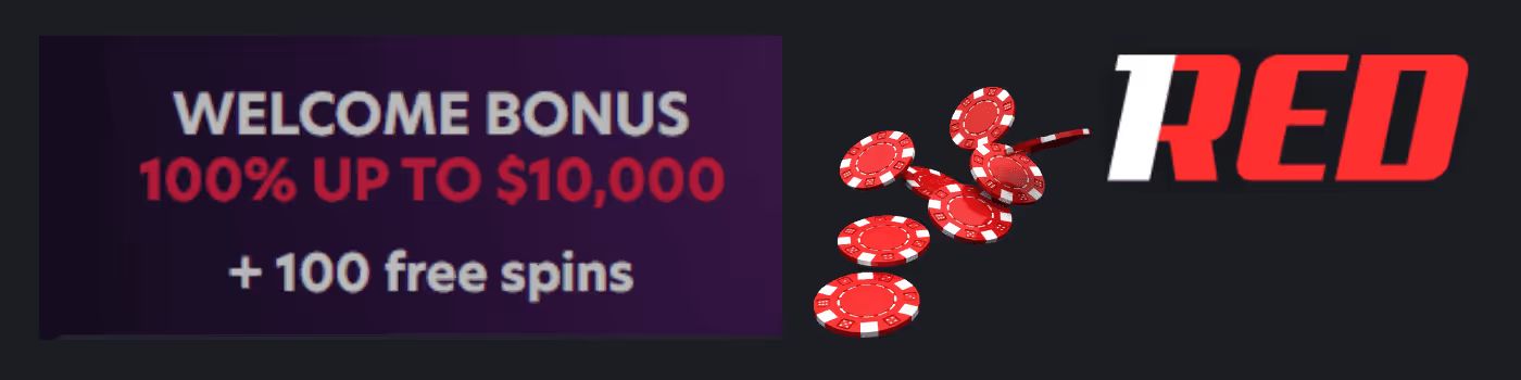 1 red casino welcome bonus