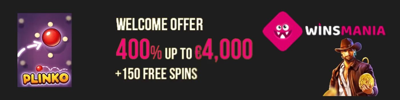 Winsmania casino welcome bonus