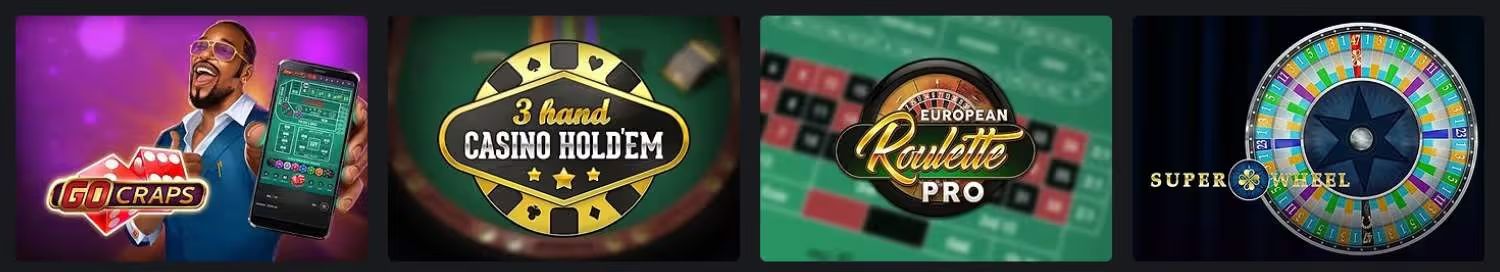 Play'n Go Software Table Games screenshot