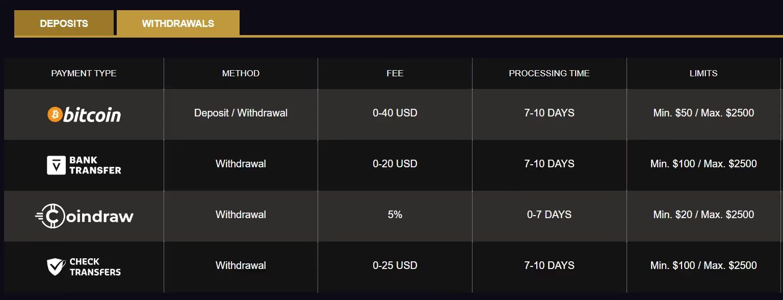 royal ace casino banking image