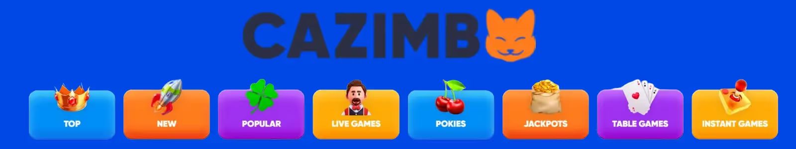 Cazimbo Casino Login Banner