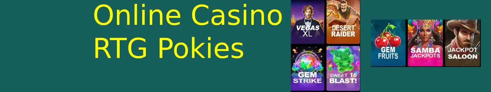 Online Casino RTG Pokies Banner