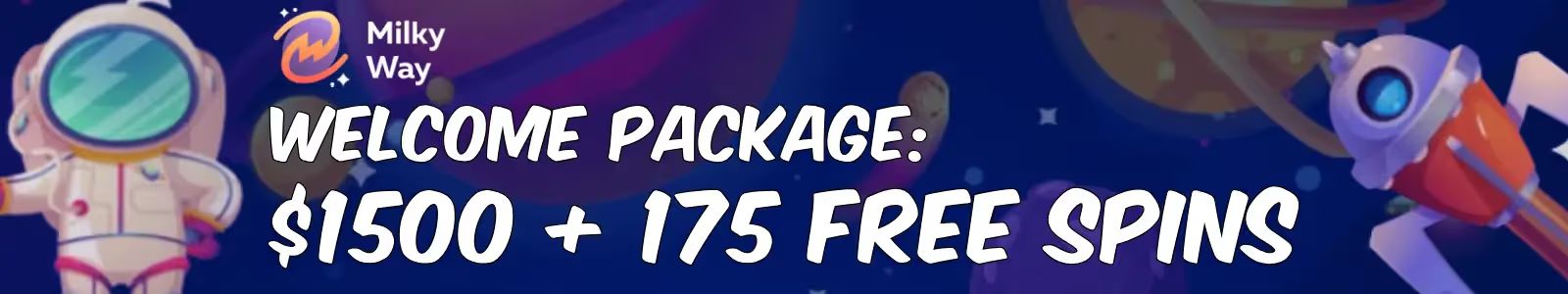 milkyway casino welcome package