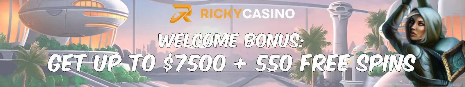 ricky casino welcome bonus