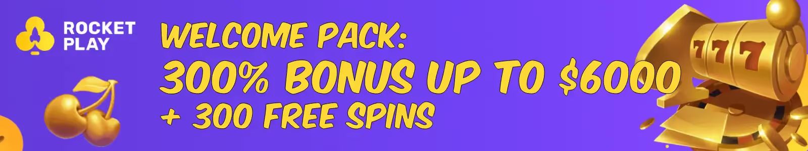 rocket play casino welcome pack