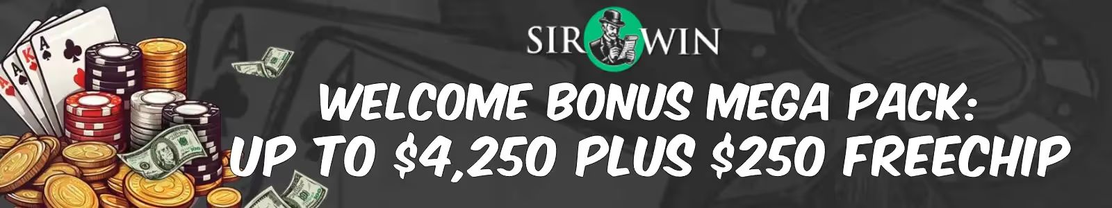 sirwin casino welcome bonus