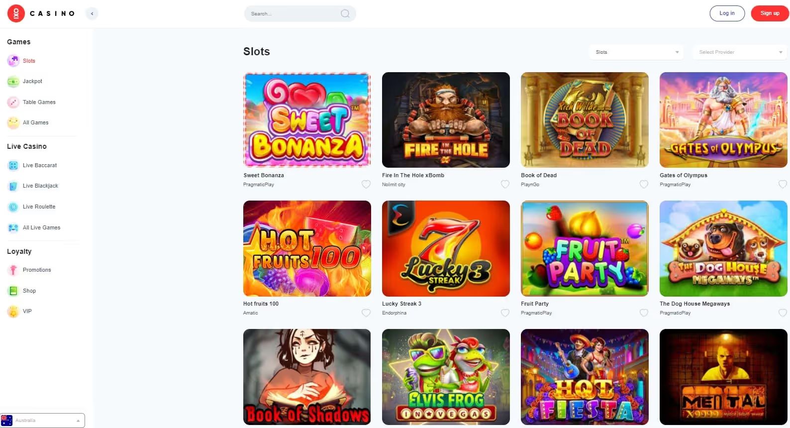 oxi casino games