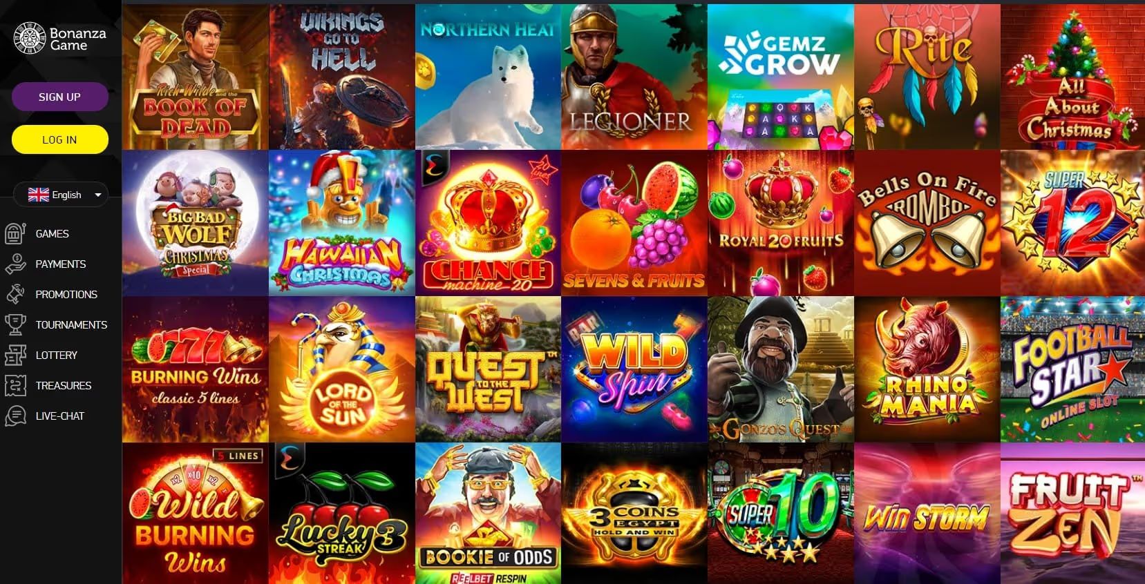 bonanza game casino games