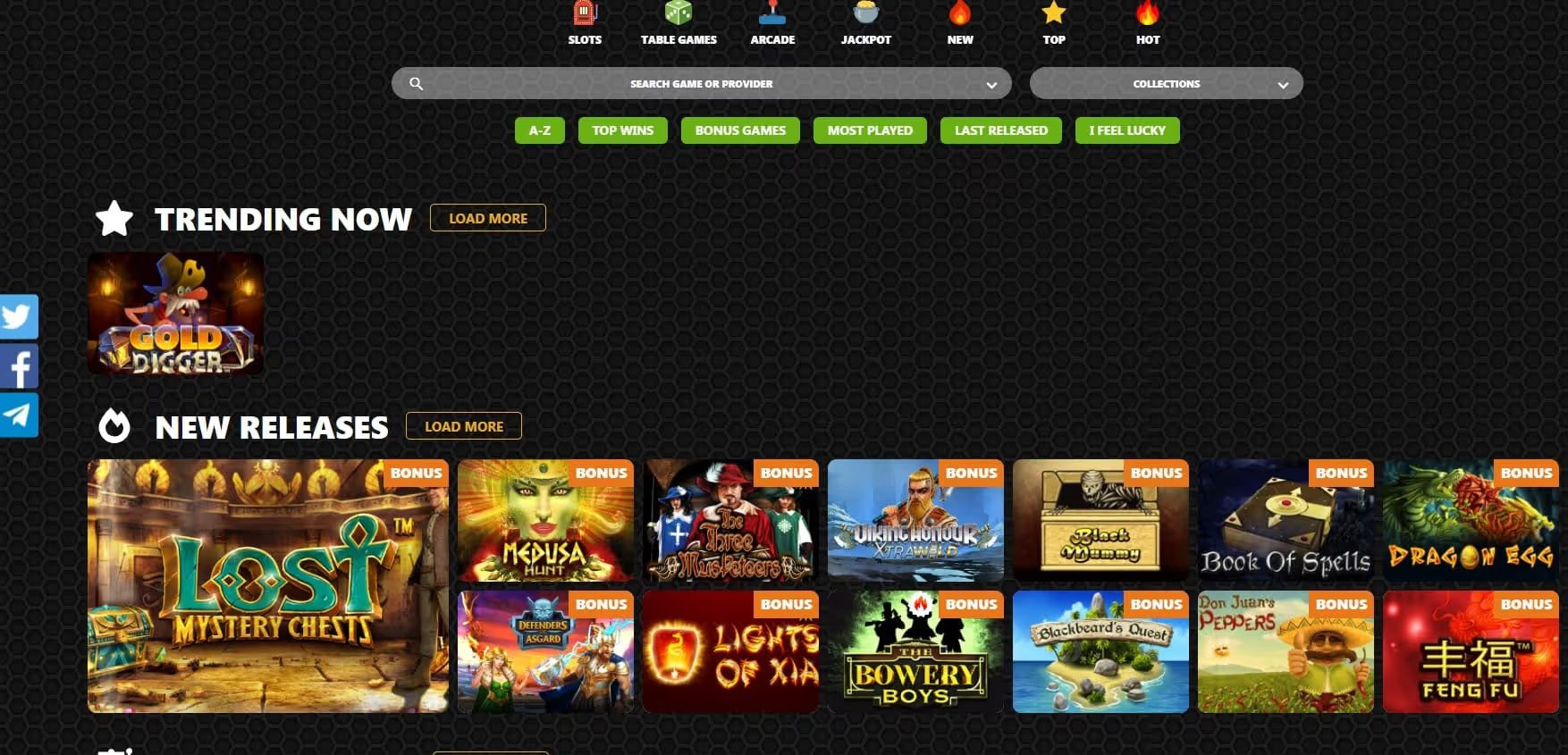 winnola casino games