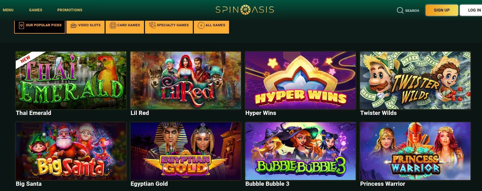 spin oasis games