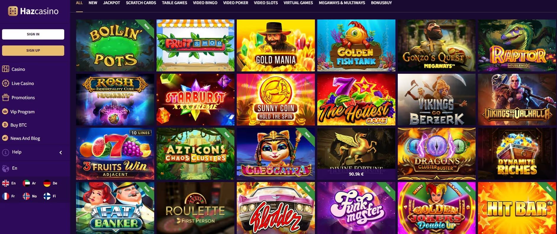haz casino games