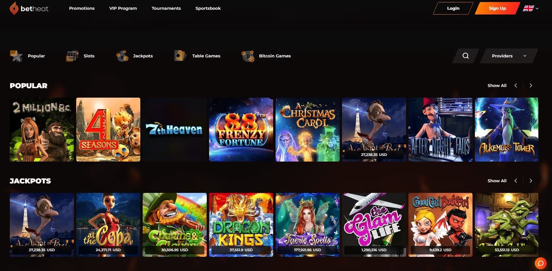 betheat casino online games