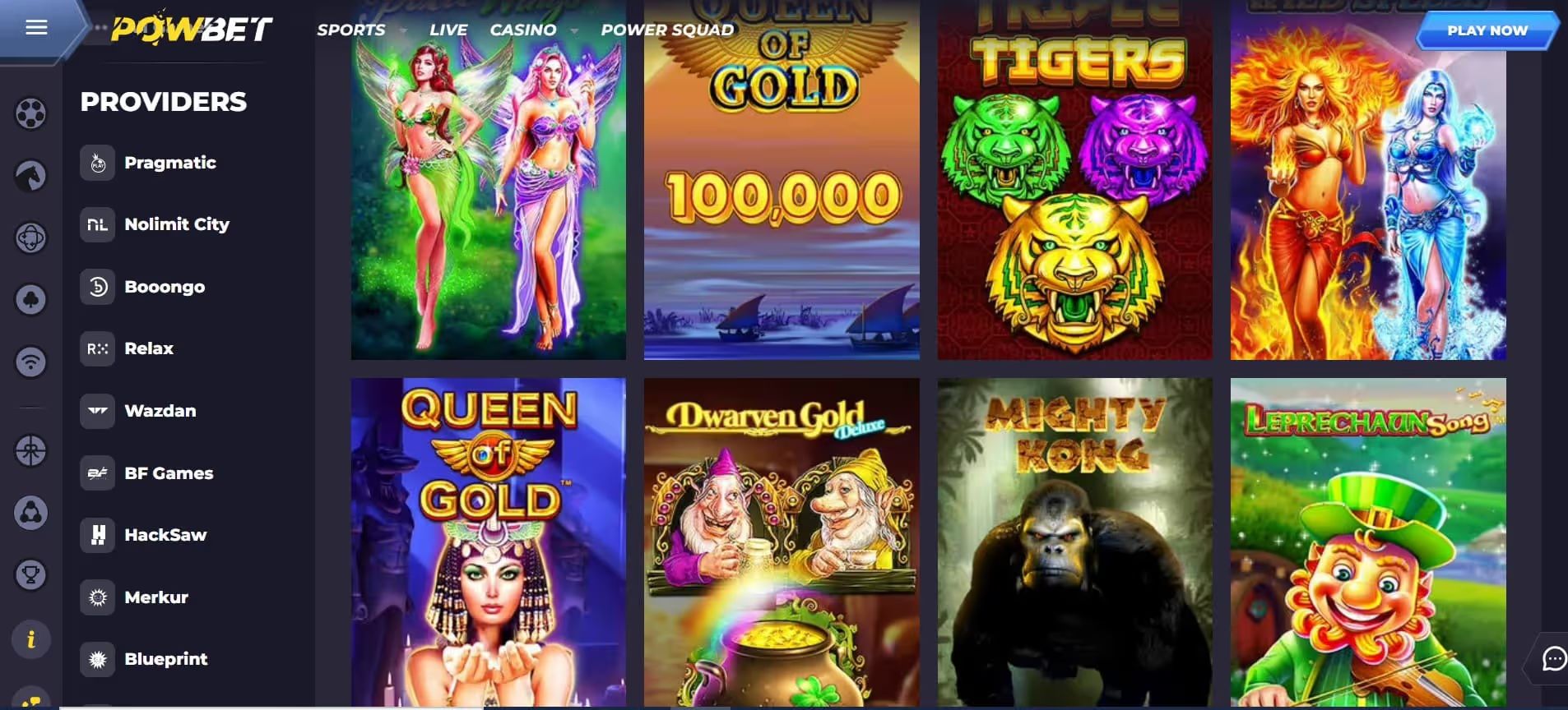 powbet casino pokies