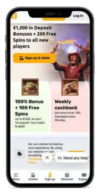 Bulletz Casino mobile screenshot