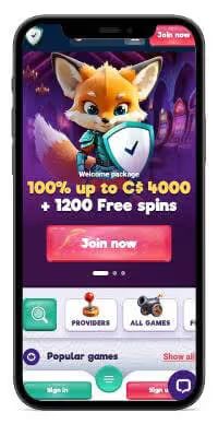 Safe Casino mobile screenshot