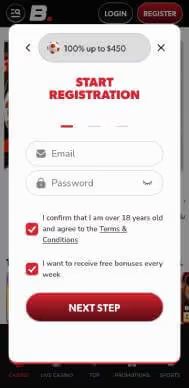 Betista casino registration