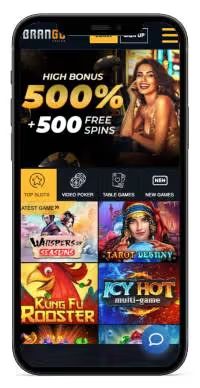 Brango Casino homepage screenshot on mobile