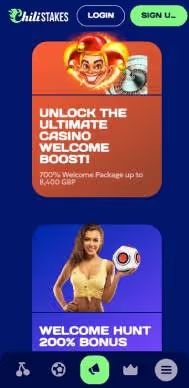 Chillestakes Casino promotions screenshot