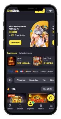 GetSlots Casino mobile screenshot