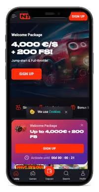N1 Casino mobile screenshot