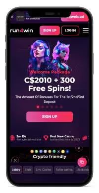 Run4Win Casino mobile screenshot