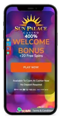 Sun Palace Casino mobile screenshot